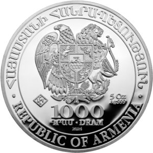 Noah's Ark 2024 - Armenia 5 oz silver coin