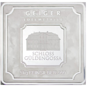 5kg Silver Geiger bar Certificate - front