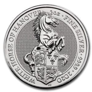 Queens Beast White Horse of Hanover 2020 2oz silver