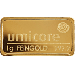 umicore lbma gold bar 1g